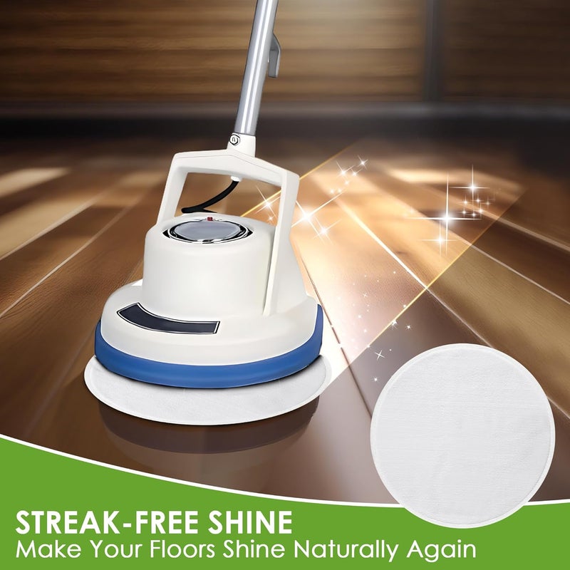 Potchen 2 Pack 12" Floor Machine Pads Compatible with Oreck Commercial 550MC 437.056 Orbiter Scrubber Machine, Microfiber Carpet Bonnet, Floor Buffer Pad for Deep Cleaning (Stripper & Bonnet) - Image 5